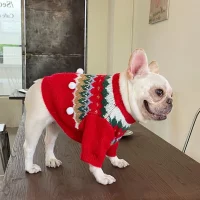 frenchies community festive xmas french bulldog sweater